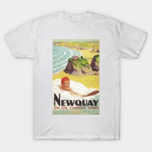 Newquay, Cornwall - Vintage Railway Travel Poster - 1948 T-Shirt